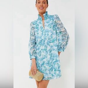 Tuckernuck Blue Floral Long Sleeve Dress new with tags